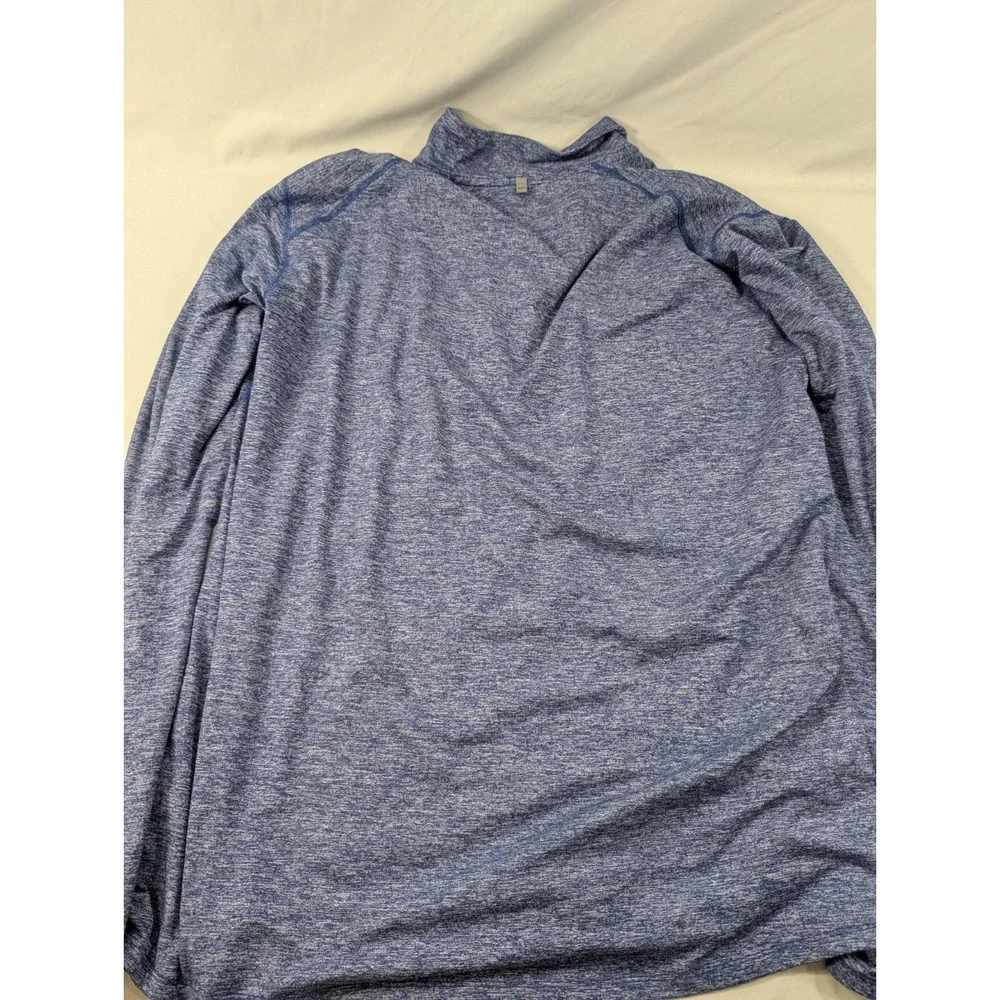Nike Dri-FIT Running 1/4 Zip Pullover Blue Heather Men's 2XL Wicking